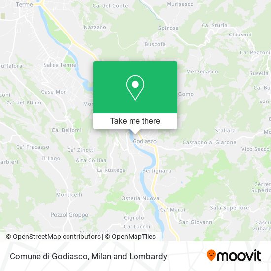 Comune di Godiasco map