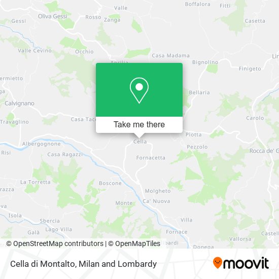 Cella di Montalto map