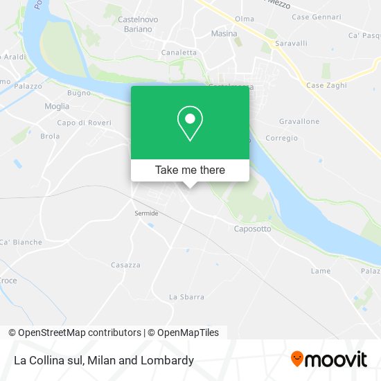 La Collina sul map