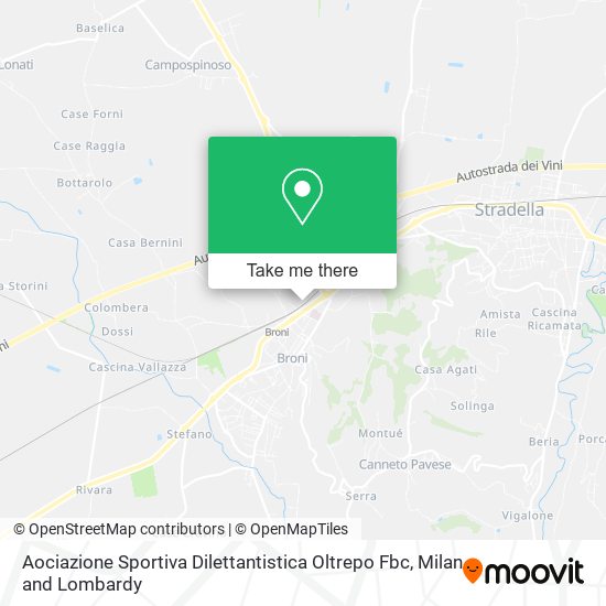 Aociazione Sportiva Dilettantistica Oltrepo Fbc map