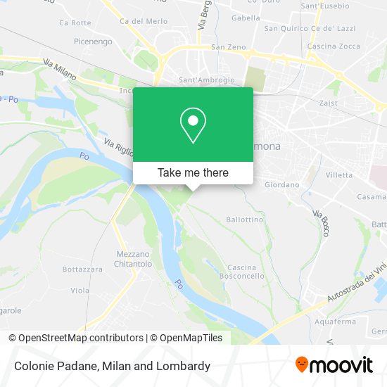 Colonie Padane map
