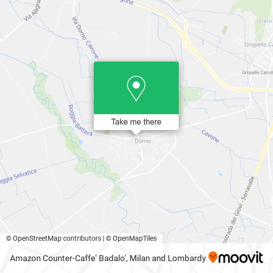 Amazon Counter-Caffe' Badalo' map