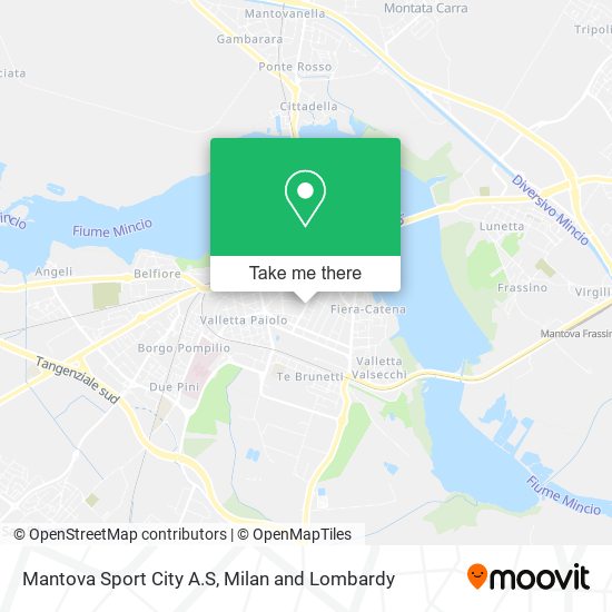 Mantova Sport City A.S map
