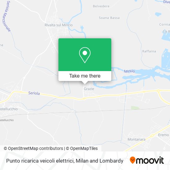 Punto ricarica veicoli elettrici map