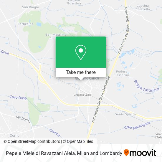 Pepe e Miele di Ravazzani Aleia map