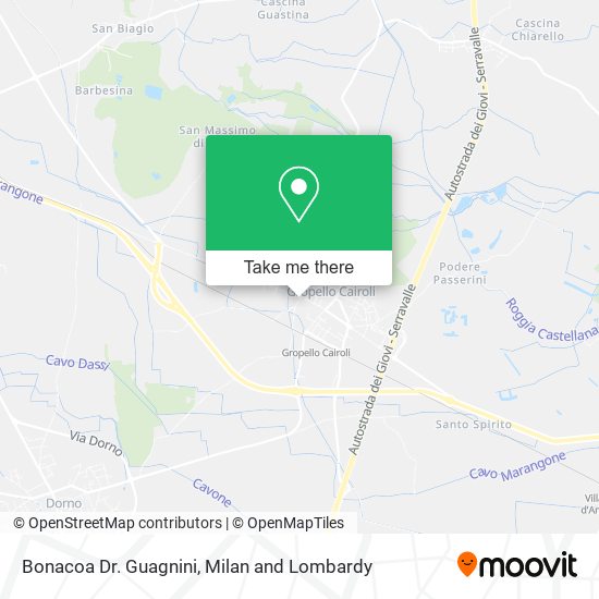 Bonacoa Dr. Guagnini map
