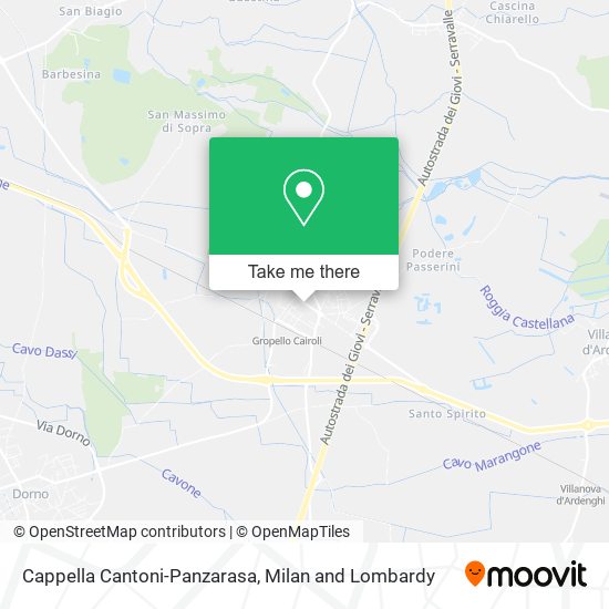 Cappella Cantoni-Panzarasa map