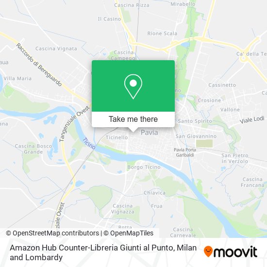 Amazon Hub Counter-Libreria Giunti al Punto map