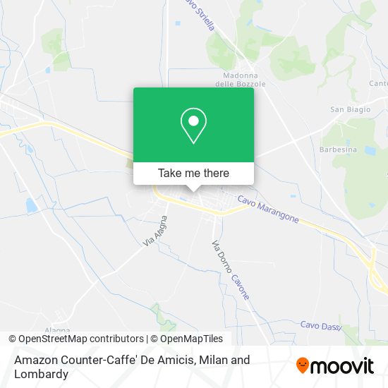 Amazon Counter-Caffe' De Amicis map
