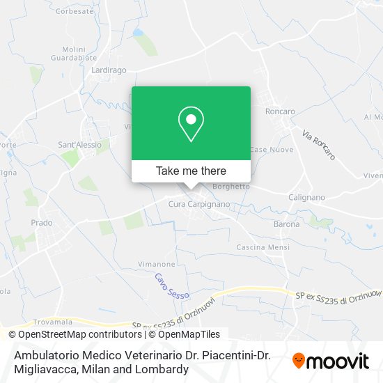 Ambulatorio Medico Veterinario Dr. Piacentini-Dr. Migliavacca map