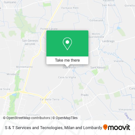 S & T Services and Tecnologies map