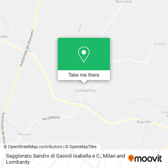 Saggiorato Sandro di Gavioli Isabella e C. map