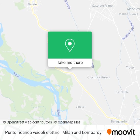 Punto ricarica veicoli elettrici map