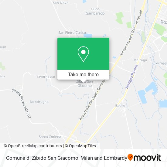 Comune di Zibido San Giacomo map