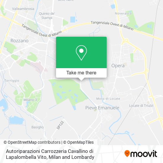 Autoriparazioni Carrozzeria Cavallino di Lapalombella Vito map