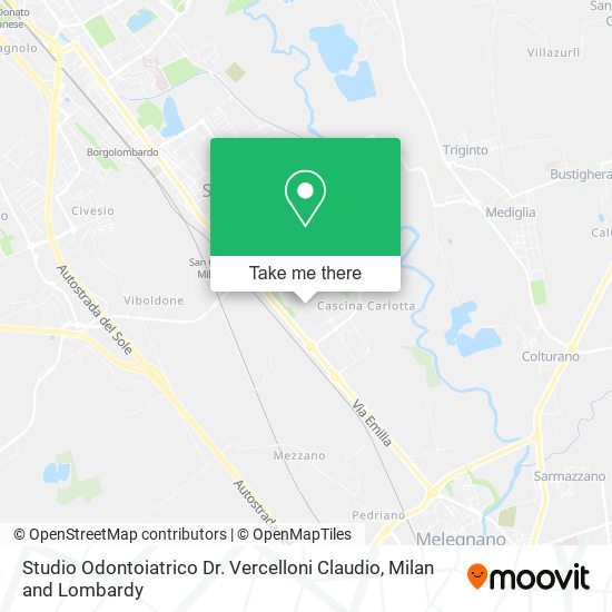 Studio Odontoiatrico Dr. Vercelloni Claudio map
