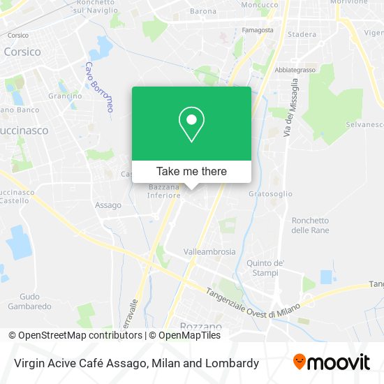 Virgin Acive Café Assago map