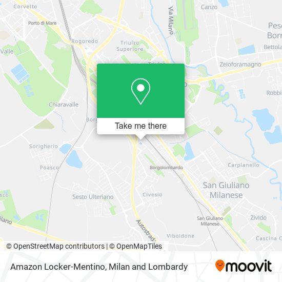 Amazon Locker-Mentino map