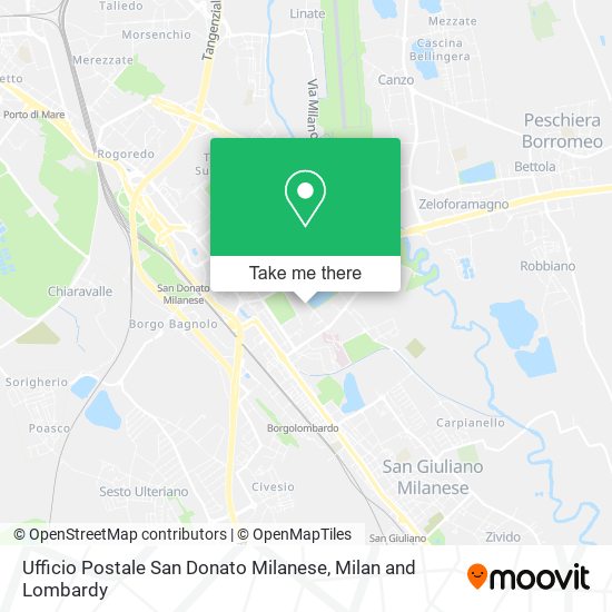 Ufficio Postale San Donato Milanese map