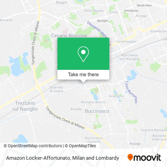 Amazon Locker-Affortunato map