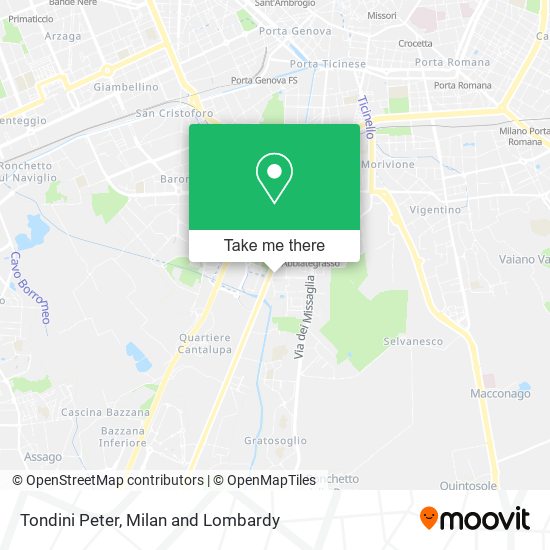 Tondini Peter map
