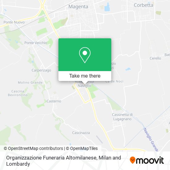 Organizzazione Funeraria Altomilanese map