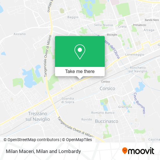 Milan Maceri map