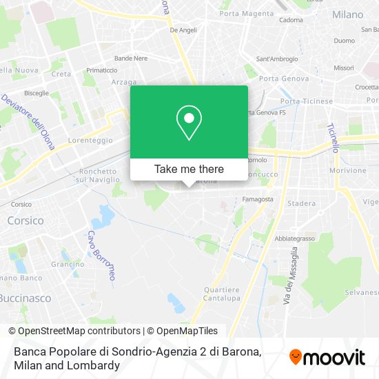 Banca Popolare di Sondrio-Agenzia 2 di Barona map