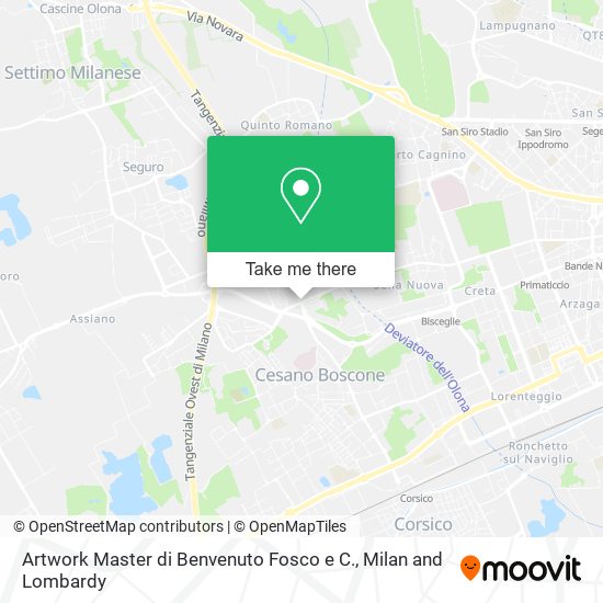 Artwork Master di Benvenuto Fosco e C. map