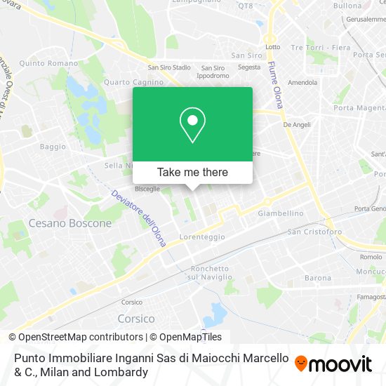 Punto Immobiliare Inganni Sas di Maiocchi Marcello & C. map