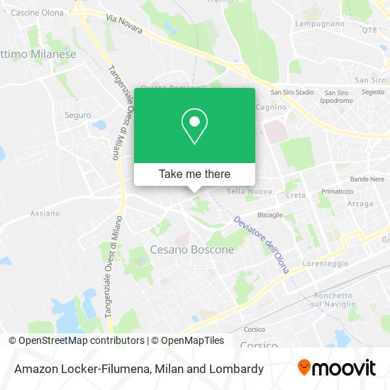 Amazon Locker-Filumena map