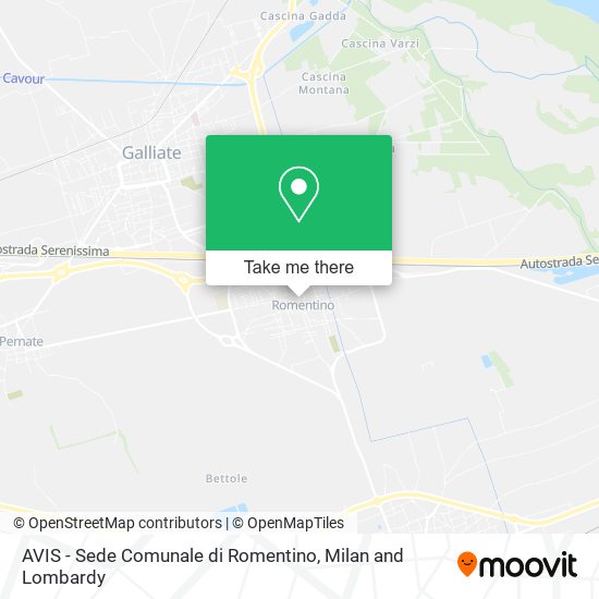 AVIS - Sede Comunale di Romentino map