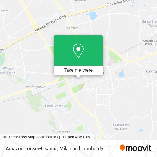 Amazon Locker-Lisanna map