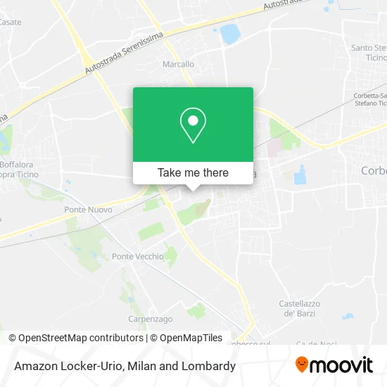 Amazon Locker-Urio map