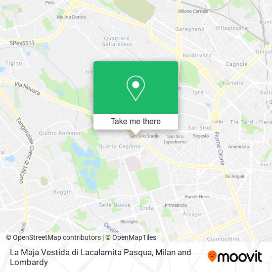 La Maja Vestida di Lacalamita Pasqua map