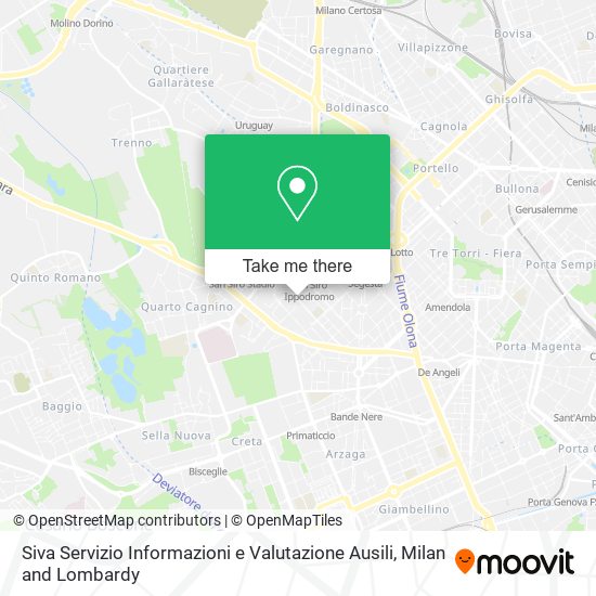 Siva Servizio Informazioni e Valutazione Ausili map
