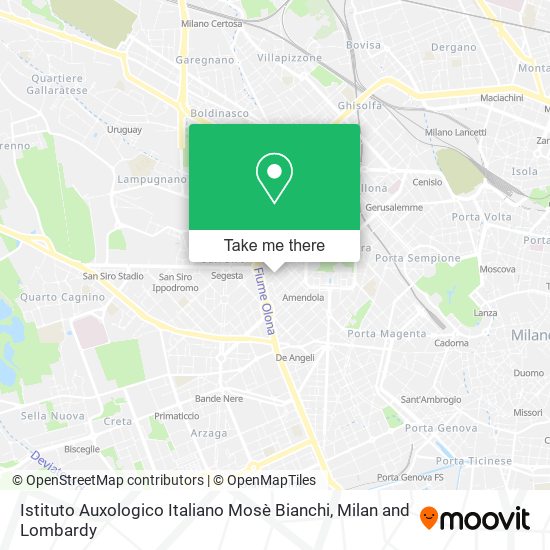 Istituto Auxologico Italiano Mosè Bianchi map