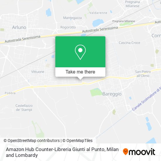 Amazon Hub Counter-Libreria Giunti al Punto map