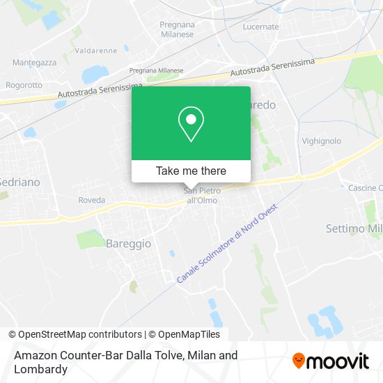 Amazon Counter-Bar Dalla Tolve map