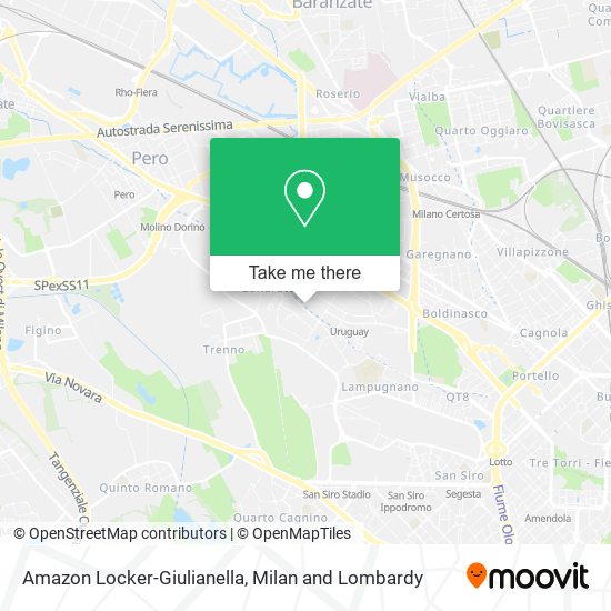 Amazon Locker-Giulianella map