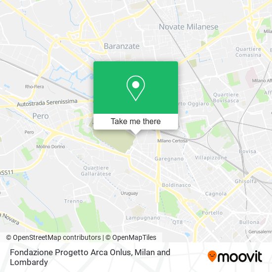 Fondazione Progetto Arca Onlus map