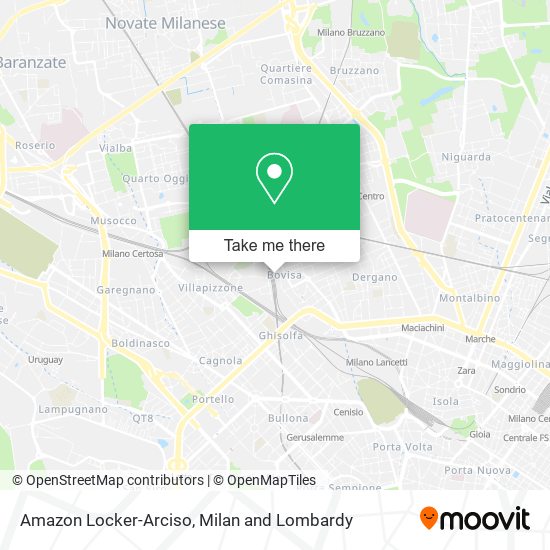Amazon Locker-Arciso map