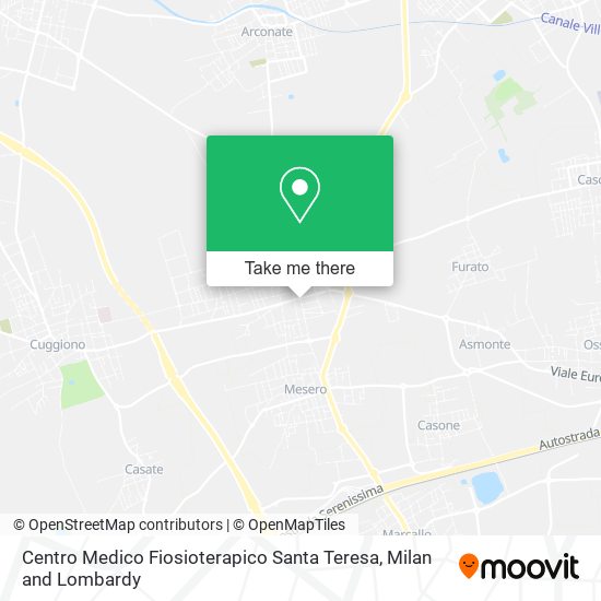 Centro Medico Fiosioterapico Santa Teresa map