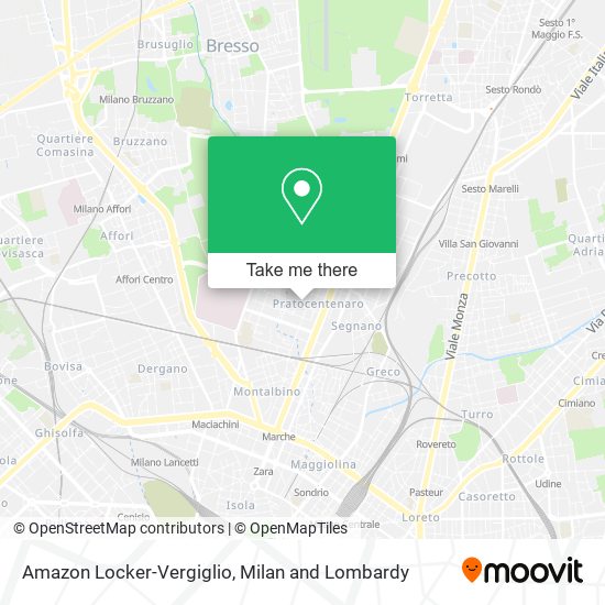 Amazon Locker-Vergiglio map