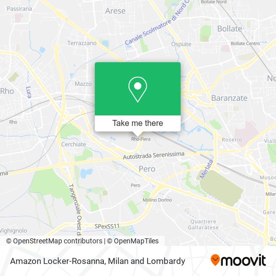 Amazon Locker-Rosanna map