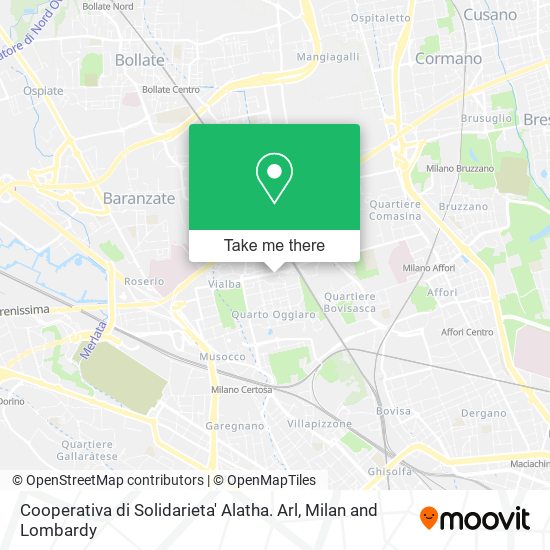 Cooperativa di Solidarieta' Alatha. Arl map