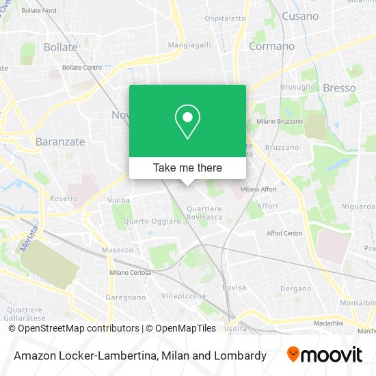 Amazon Locker-Lambertina map