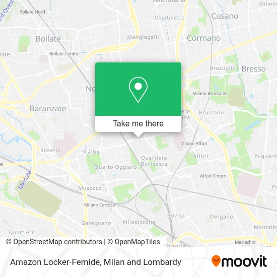 Amazon Locker-Femide map