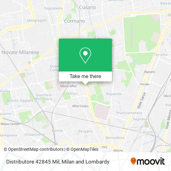 Distributore 42845 Mil map