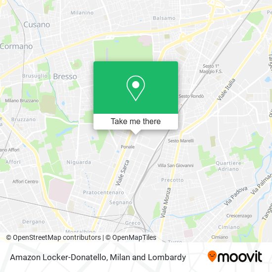 Amazon Locker-Donatello map